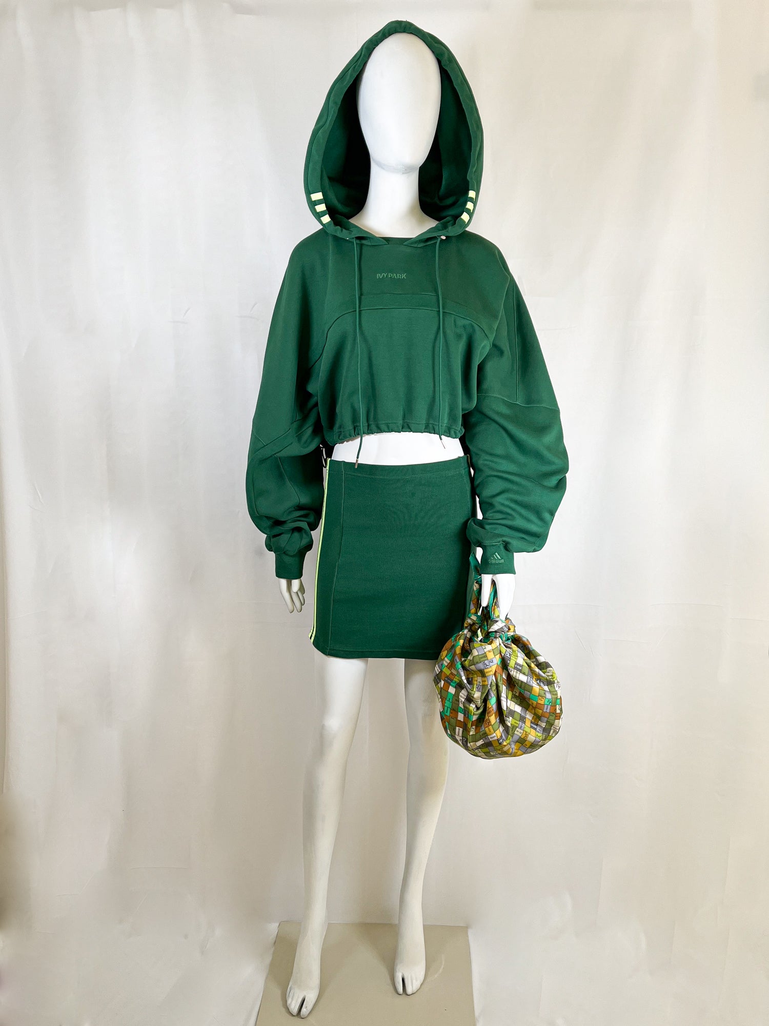 Adidas X Ivy Park Beyonce Hooded Cut Out Dress A Bag In A Shell Adidas X Ivy Park Beyonce Hooded Cut Out Dress A Bag In A Shell