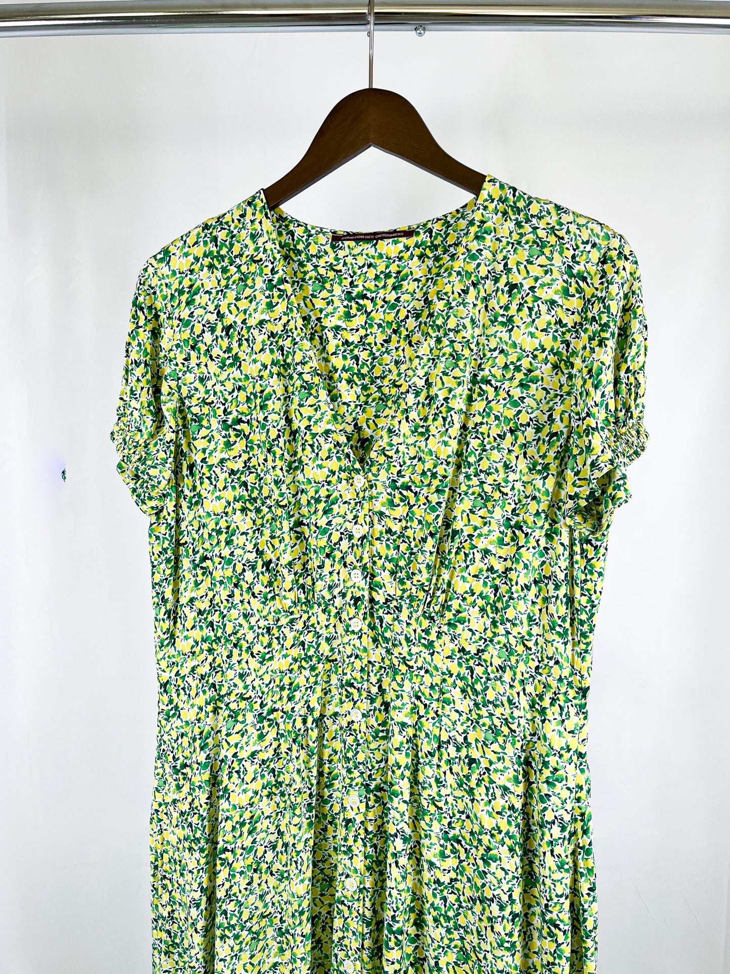 Comptoir des Cotonniers Lemon Printed Long Dress