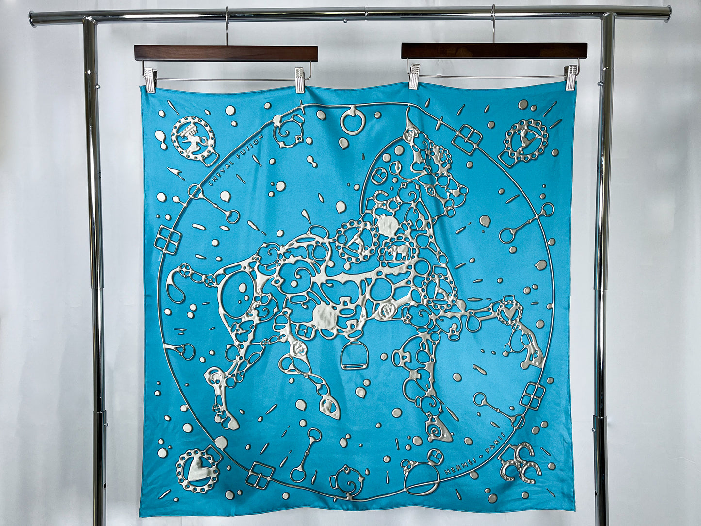 Hermès Paris Silk Carre Scarf 90